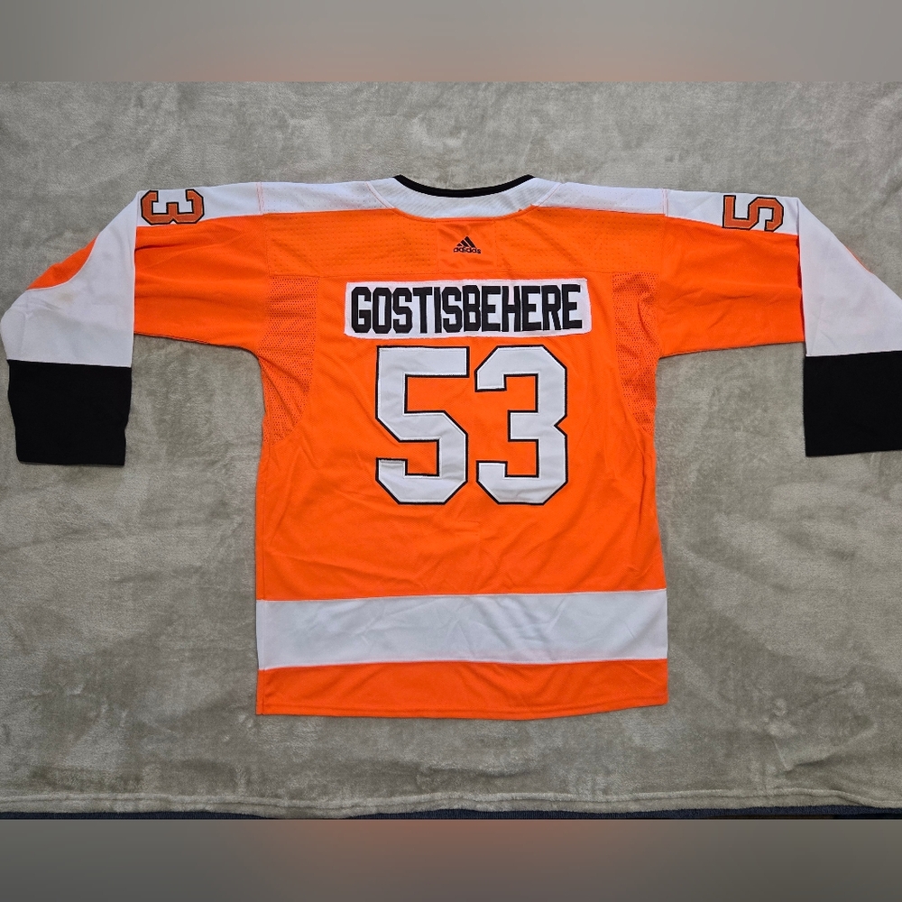 Authentic Adidas Philadelphia Flyers Shayne Gostisbehere Home Jersey #53 Size 60 - Picture 2 of 10